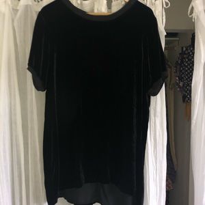 CP Shades rayon/silk velvet top